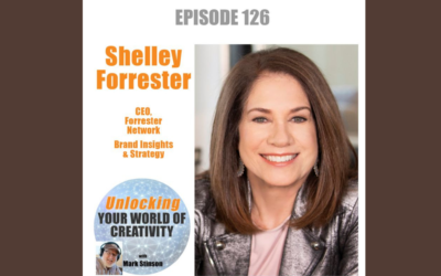 Listen to Shelley Forrester on the Unlocking Your World of Creativity Podcast with Mark Stinson